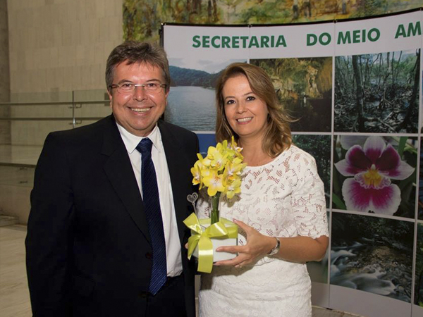 O deputado Carlão Pignatari e Patrícia Iglecias