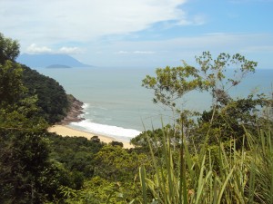 Praia Brava de Boiçucanga, um dos paraísos protegidos pelo PESM - Núcleo São Sebastião