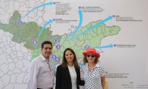 Esquerda para a direita - Dr Marco Pilla (Diretor Executivo - Itesp), Dra Patricia Iglecias (Secretária do Meio Ambiente), Dra Lidia Passos (Diretora Executiva - Fundação Florestal)