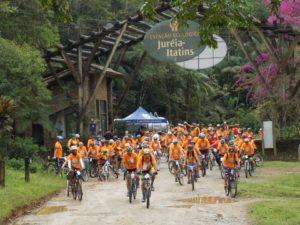 Pedalada da Jureia em 2015 no PE Itinguçu reuniu cerca de 120 ciclistas - Foto: Marcos Samuel Macedo