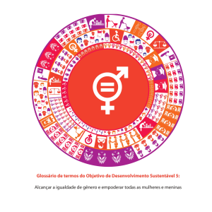Glossário de termos do Objetivo de Desenvolvimento Sustentável: 5