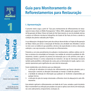 Guia para Monitoramento de Reflorestamentos para Restauração – 2010